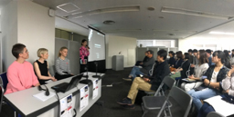 講演会の模様(2019/5/19@東北工業大学一番町ロビー)