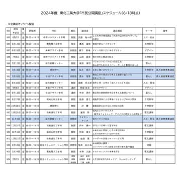 令和6年度市民公開講座開講