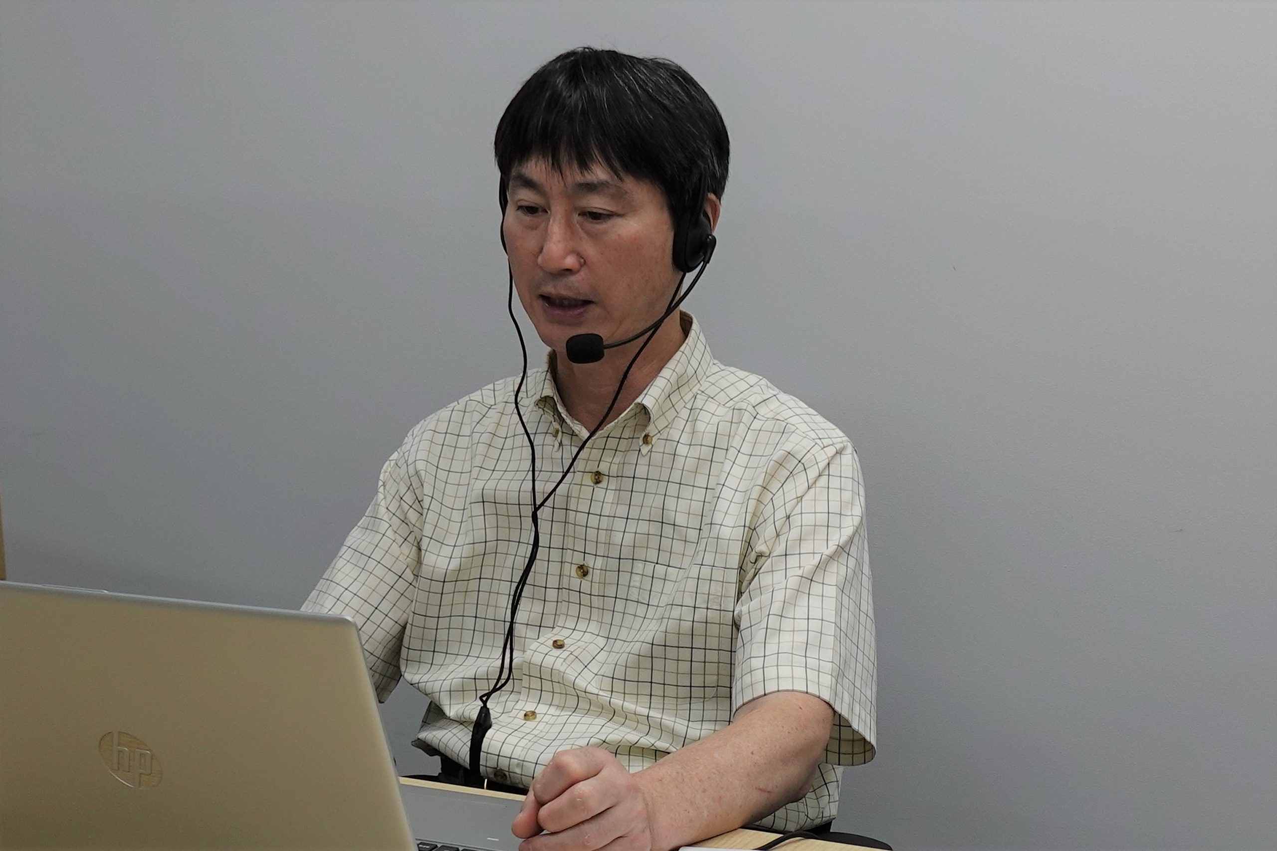 本学地域連携センター 山田一裕先生による開講挨拶